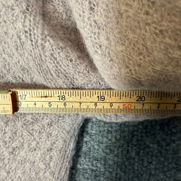 Everlane Sweater Womens XS Purple Lightweight Open Knit Alpaca Merino Wool Blend - Picture 5 of 8